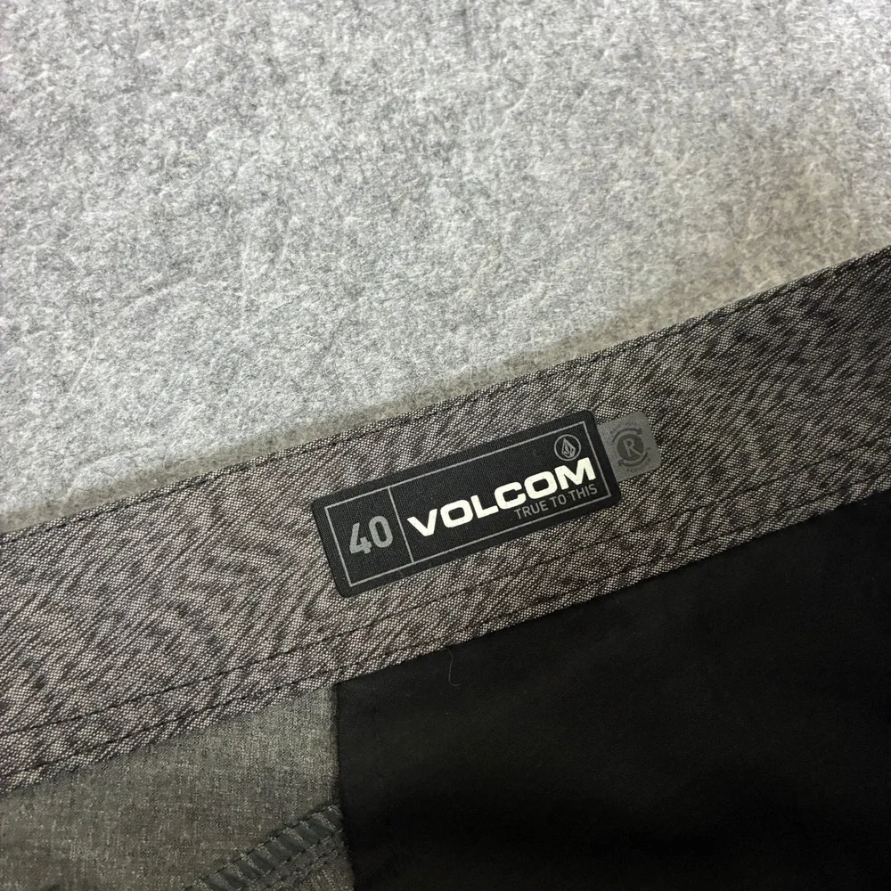 Volcom Frickin Modern Stretch Chino Shorts Mens 41x10 Heather Olive Green Skater